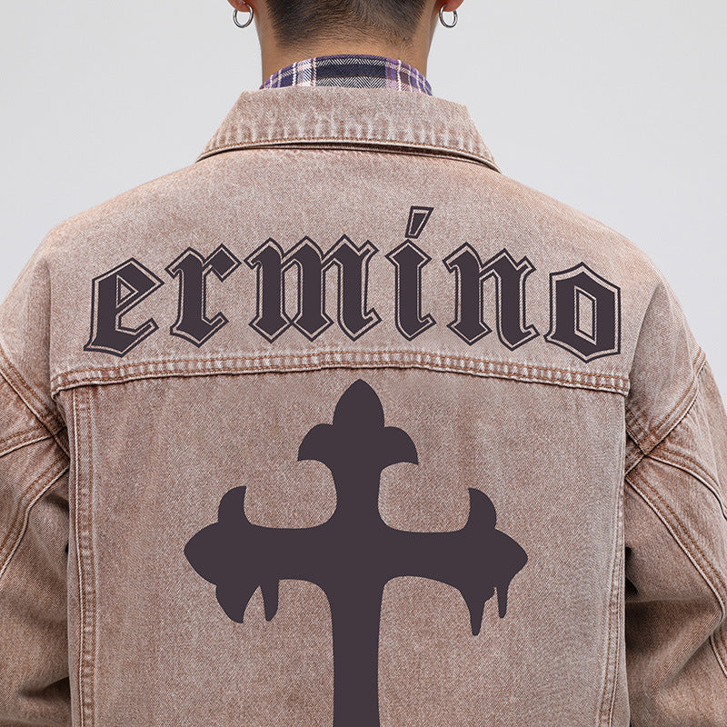 Vintage Denim Jacket Cross